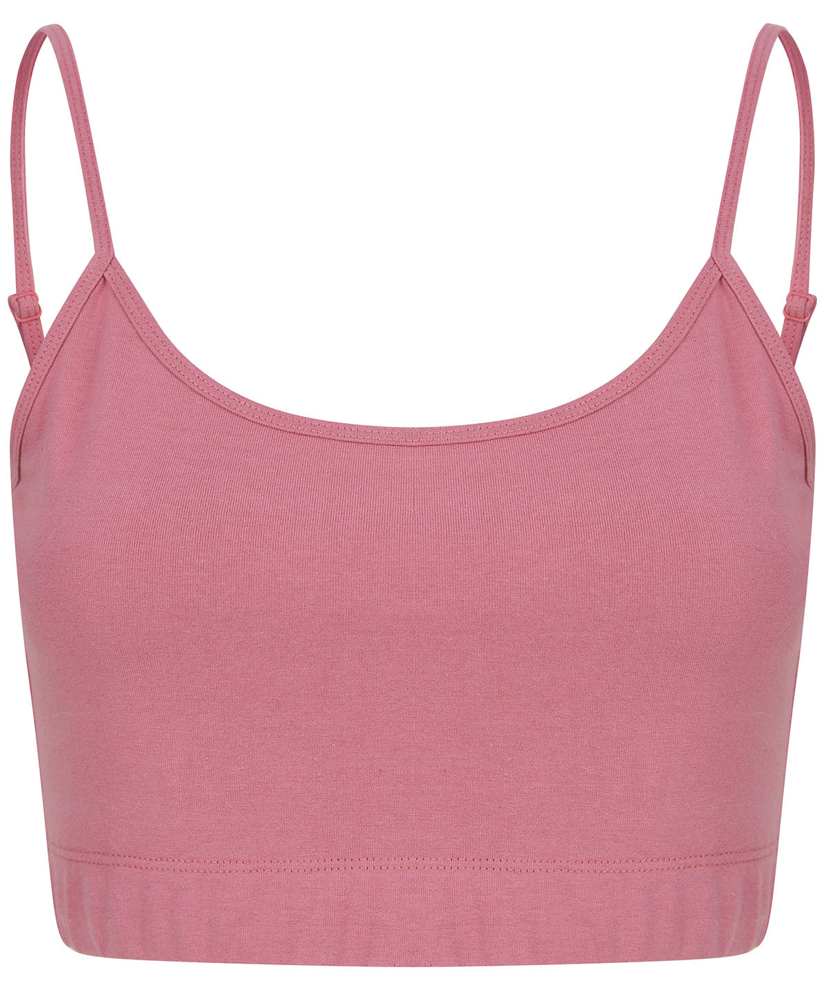 Stuttermabolir - Women's Sustainable Fashion Cropped Cami Top With Adjustable Straps