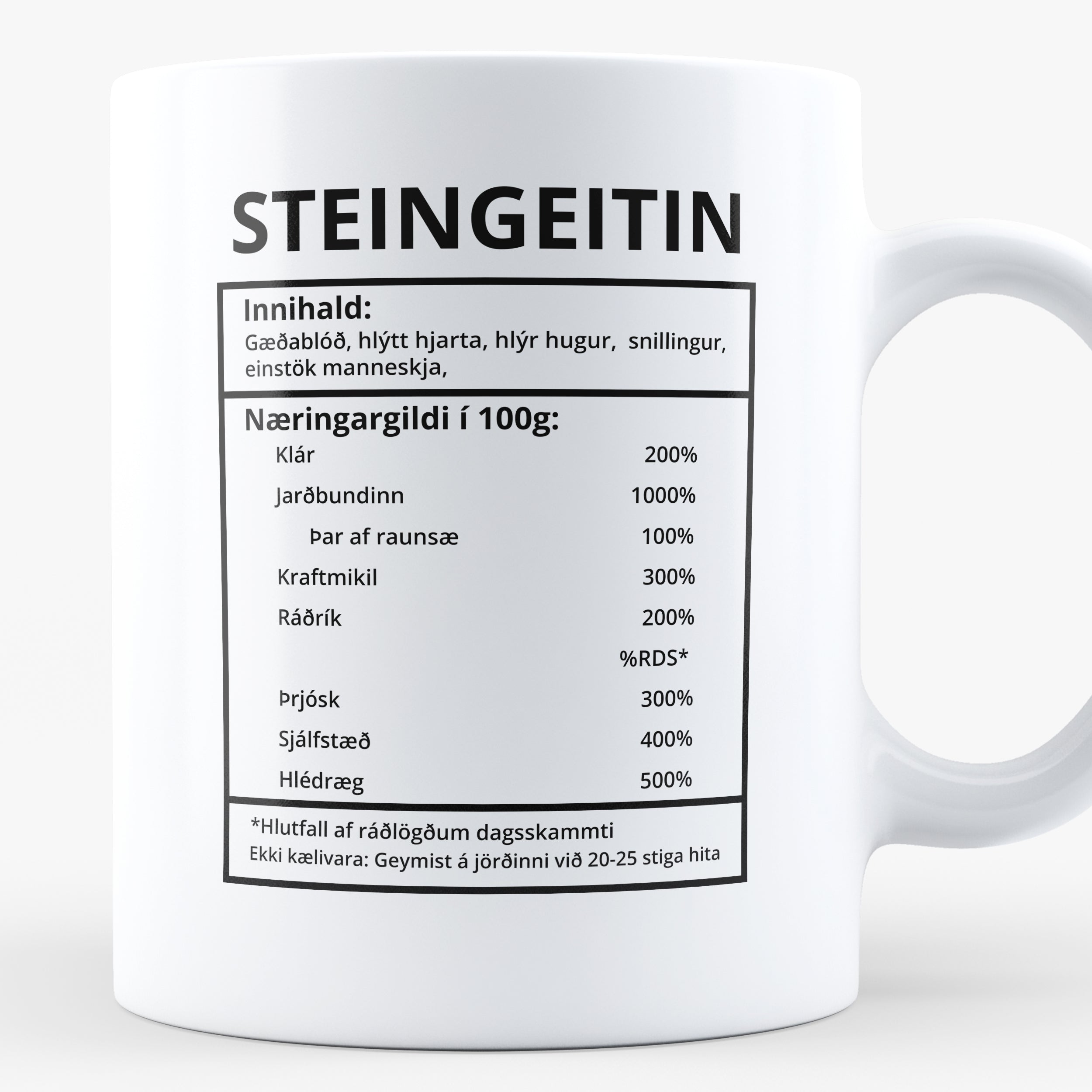 Steingeitin innihaldslýsing - Bolli