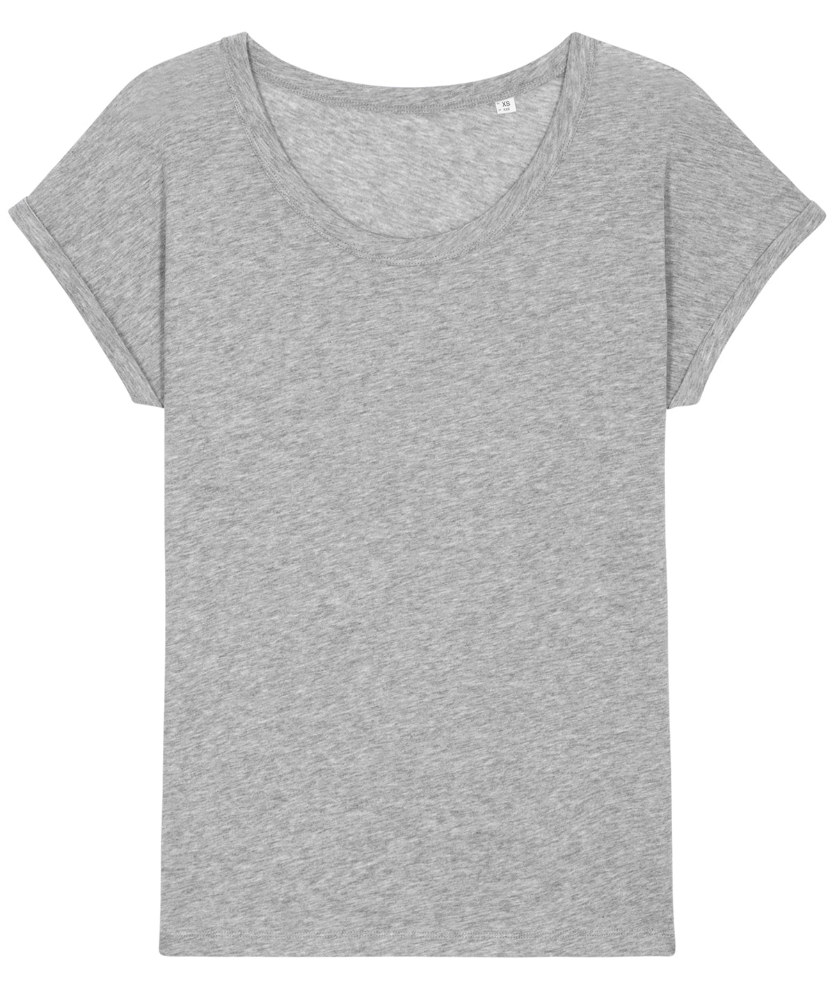 Stuttermabolir - Women's Stella Rounders Slub Rolled Sleeve Slub T-shirt (STTW112)