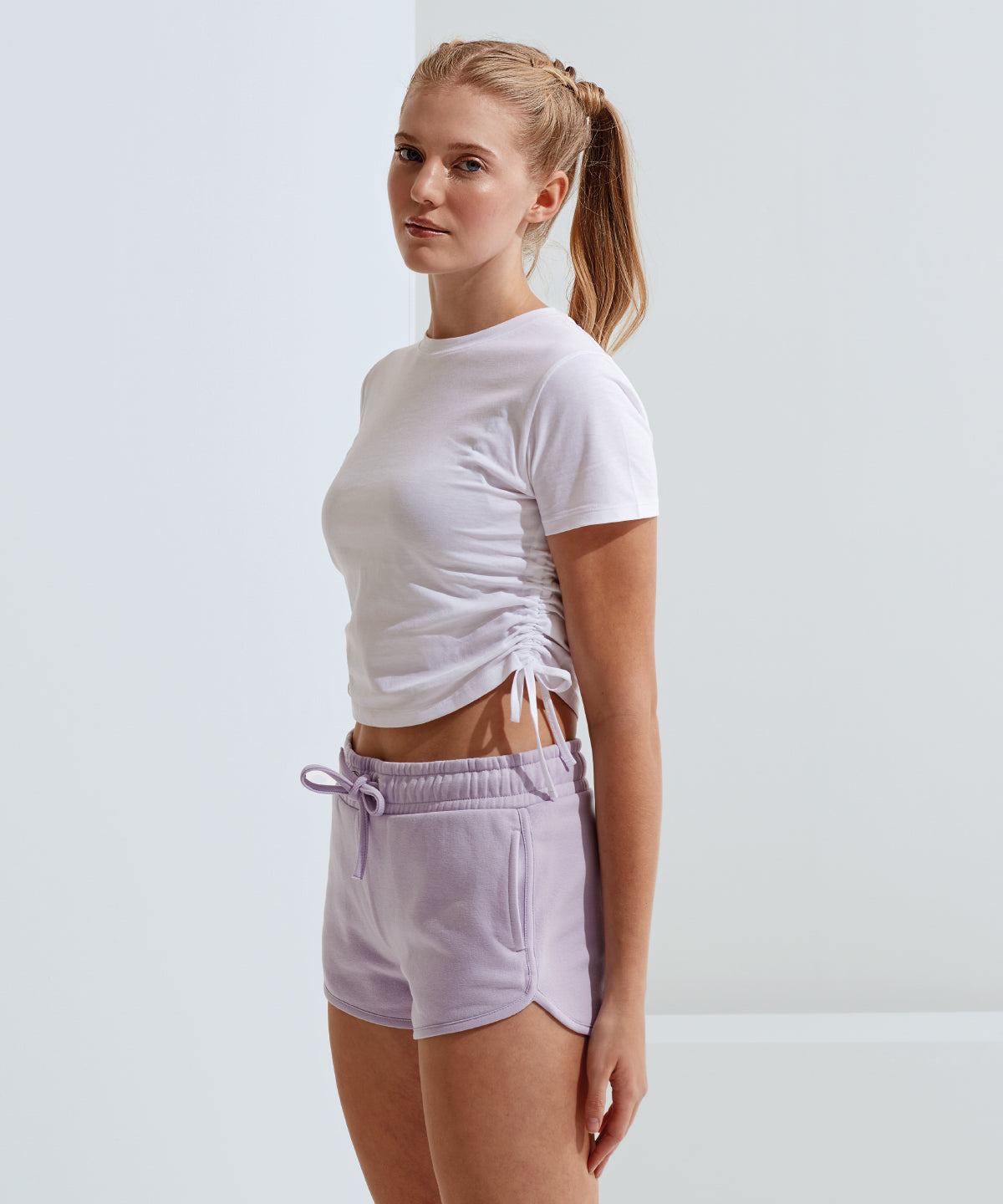 Stuttbuxur - Women’s TriDri® Recycled Retro Jogger Shorts