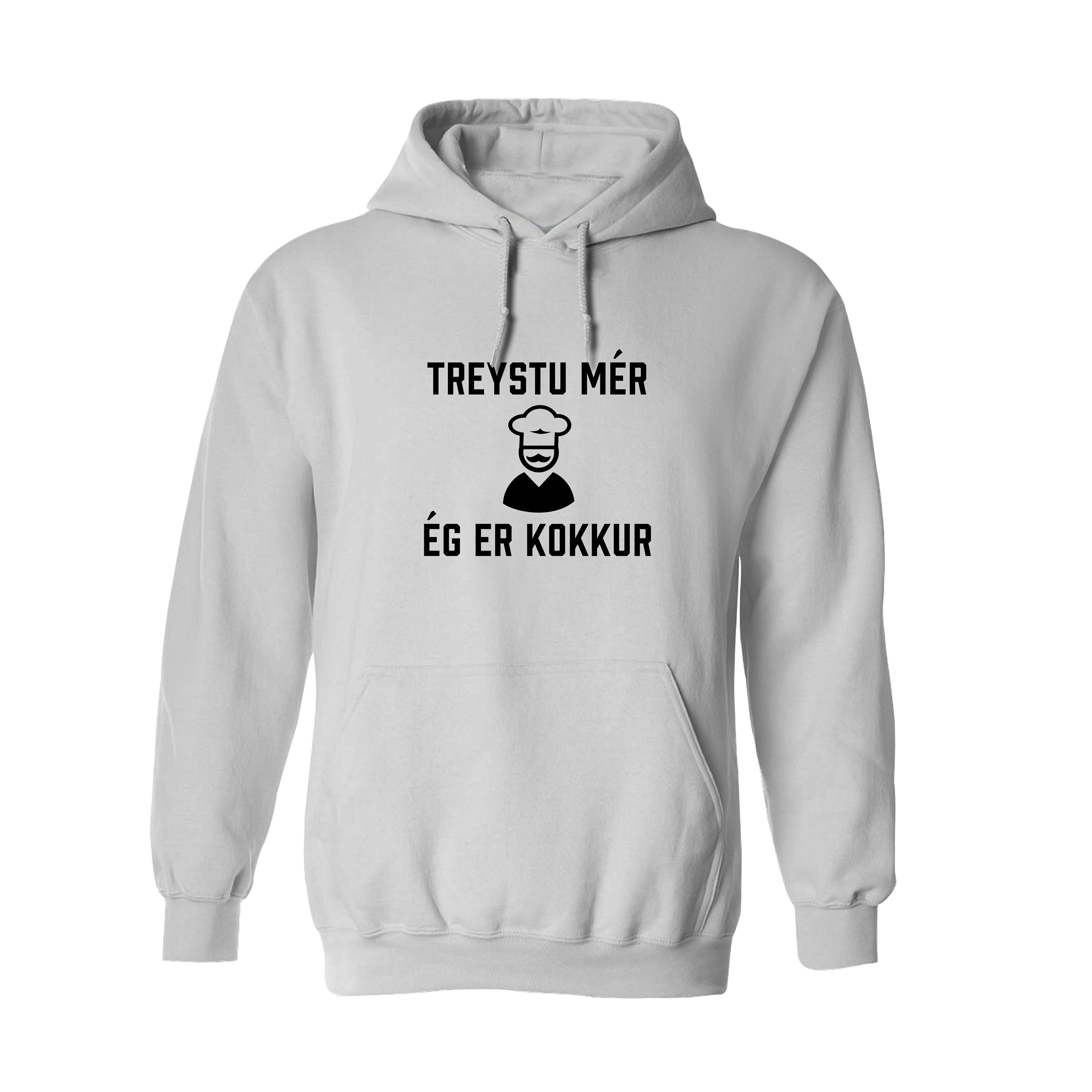 TREYSTU MÉR... ÉG ER KOKKUR - Hettupeysa - Hvít