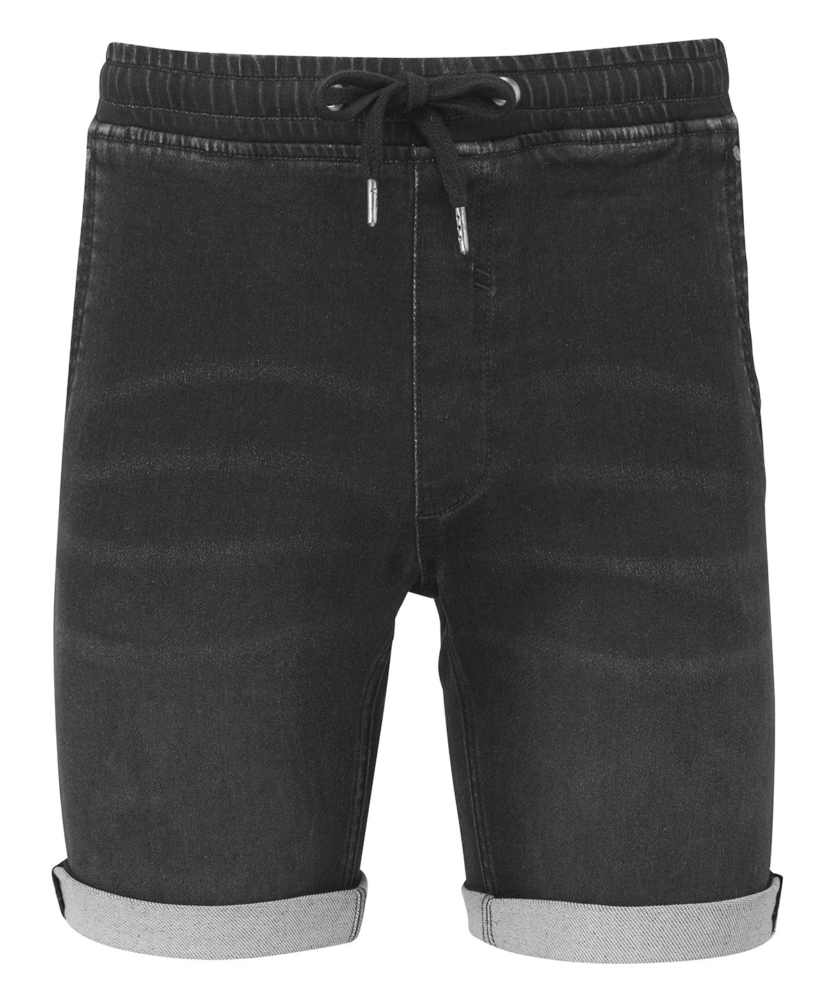 Stuttbuxur - Men’s Denim Drawstring Shorts