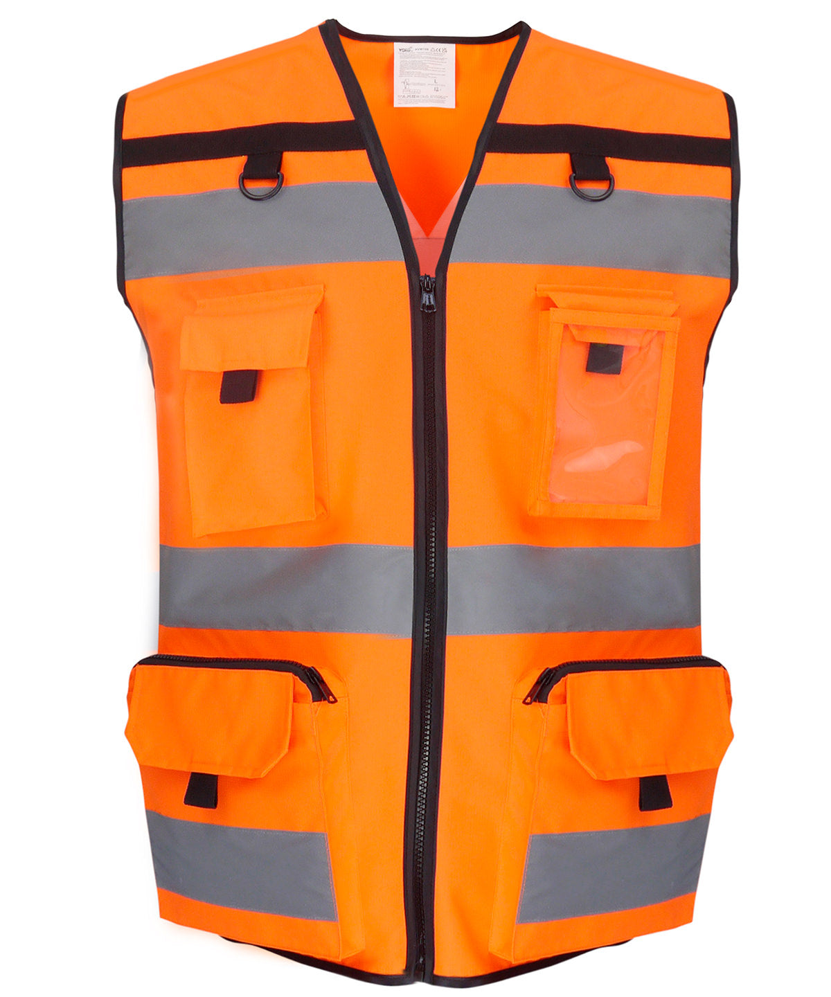 Vesti - Vis Orange Mesh - Hi-vis Ripstop Tool Vest (HVW108)