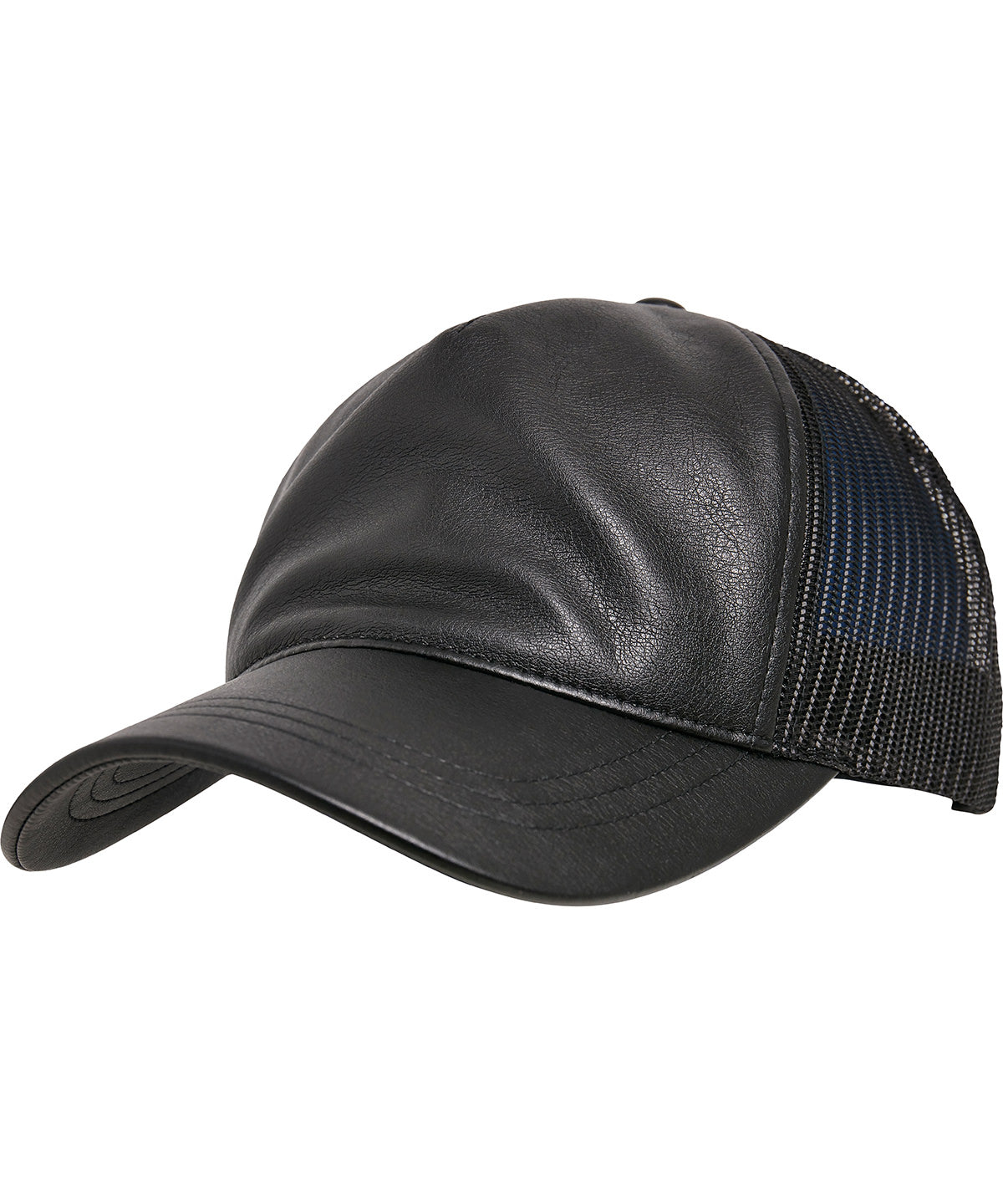 Húfur - Synthetic Leather Trucker (6606LT)