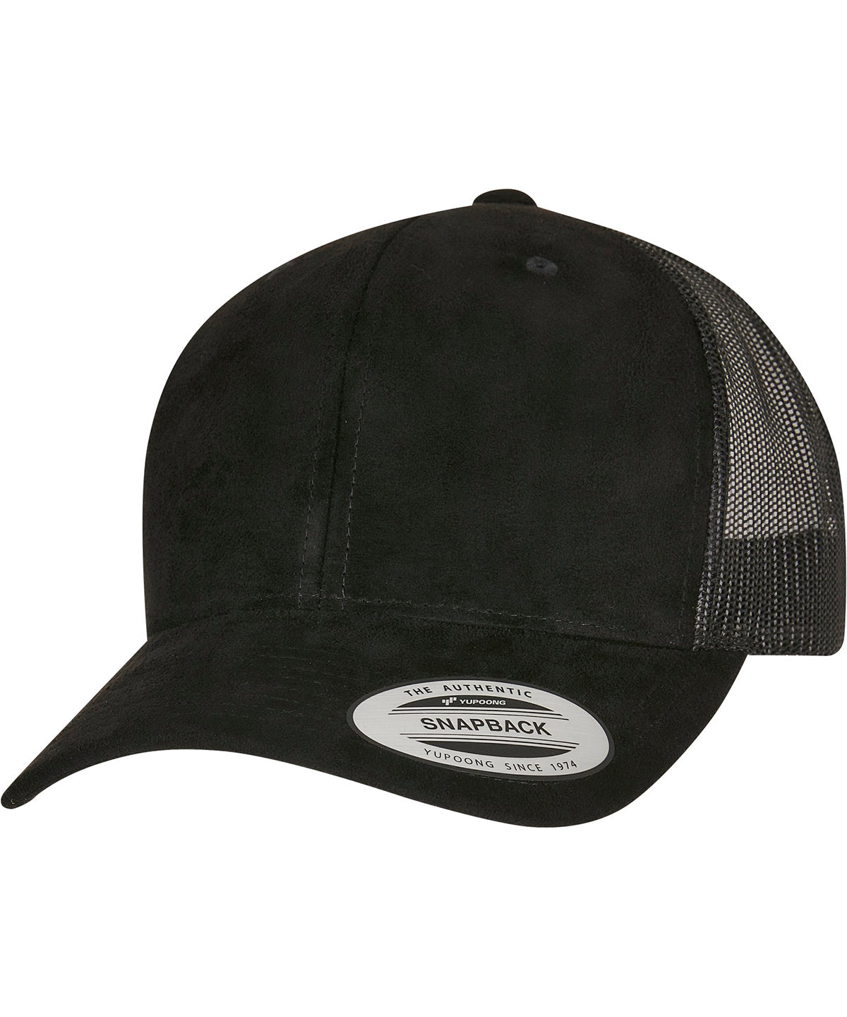 Húfur - Imitation Suede Leather Trucker Cap (6606SU)