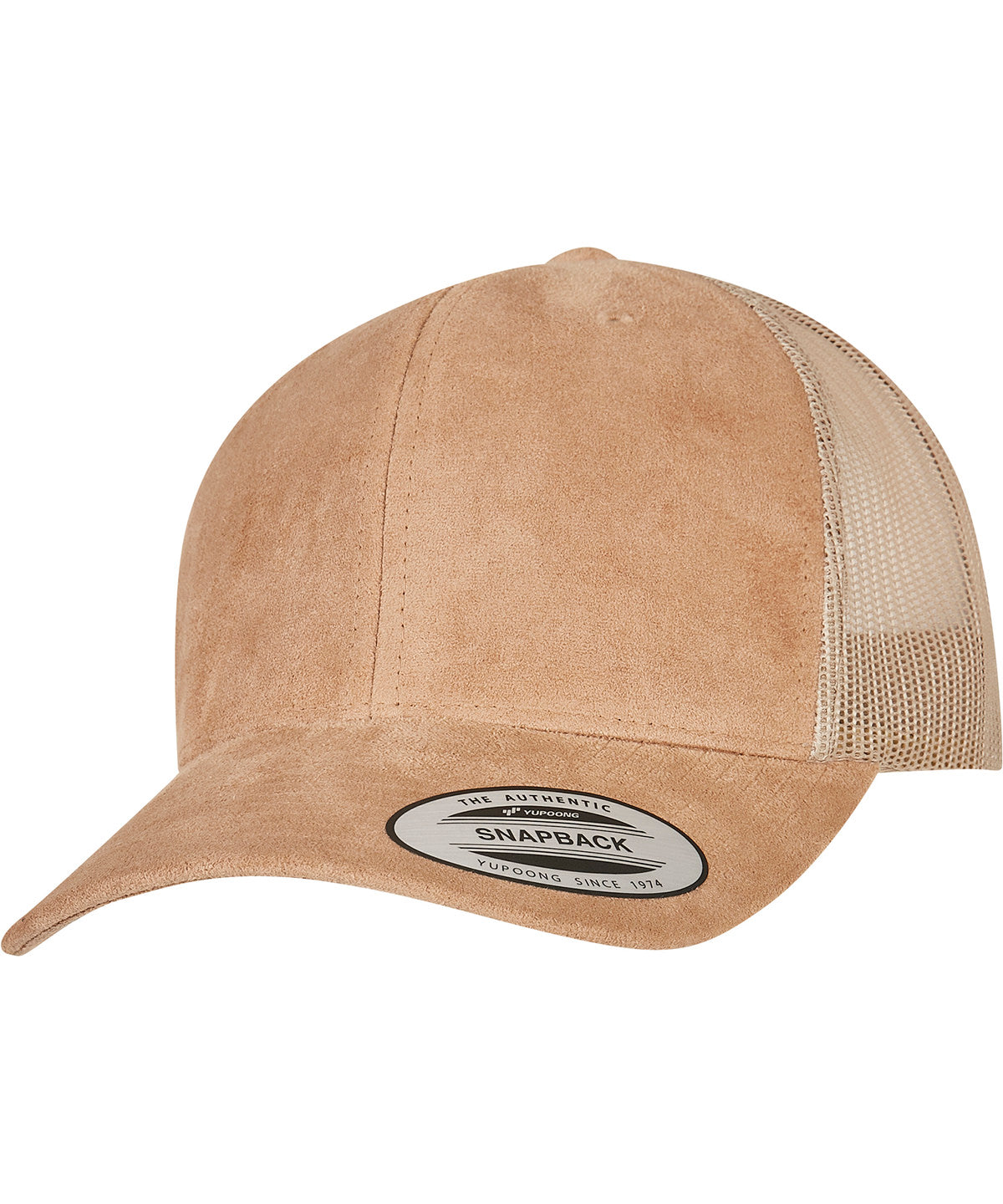 Húfur - Imitation Suede Leather Trucker Cap (6606SU)