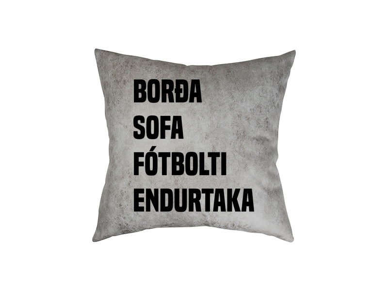 Borða sofa fótbolti endurtaka - pleður púði