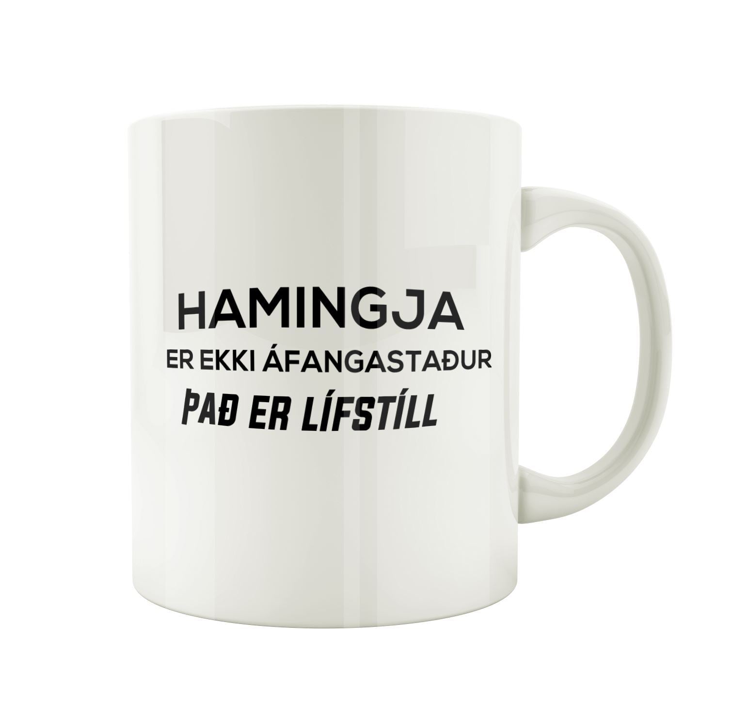 Hamingja er ekki áfangastaður - Bolli