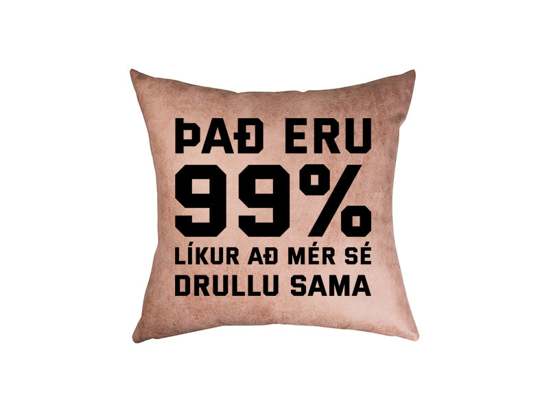99% líkur - pleður púði