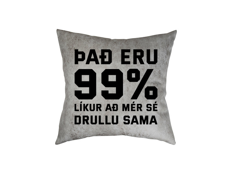 99% líkur - pleður púði